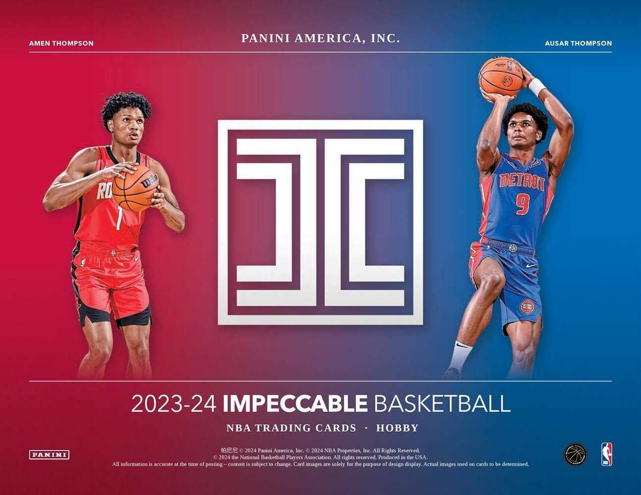 2021-22 Panini Impeccable Basketball Checklist Info, Box Reviews