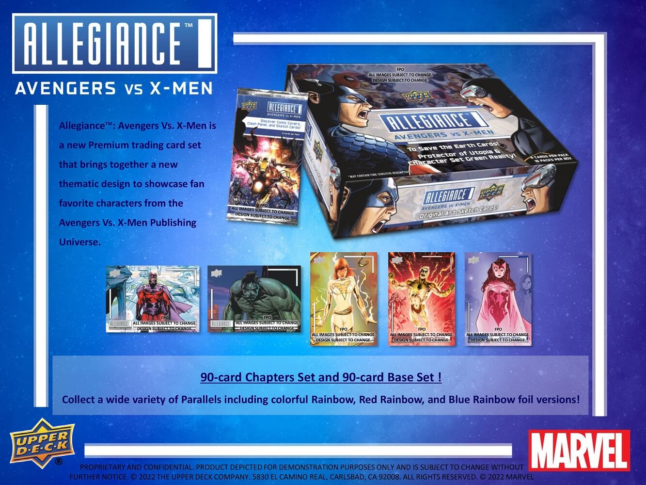 新品登場 Marvel Deck Upper 2023 Allegiance Box X-Men vs Avengers スポーツ選手