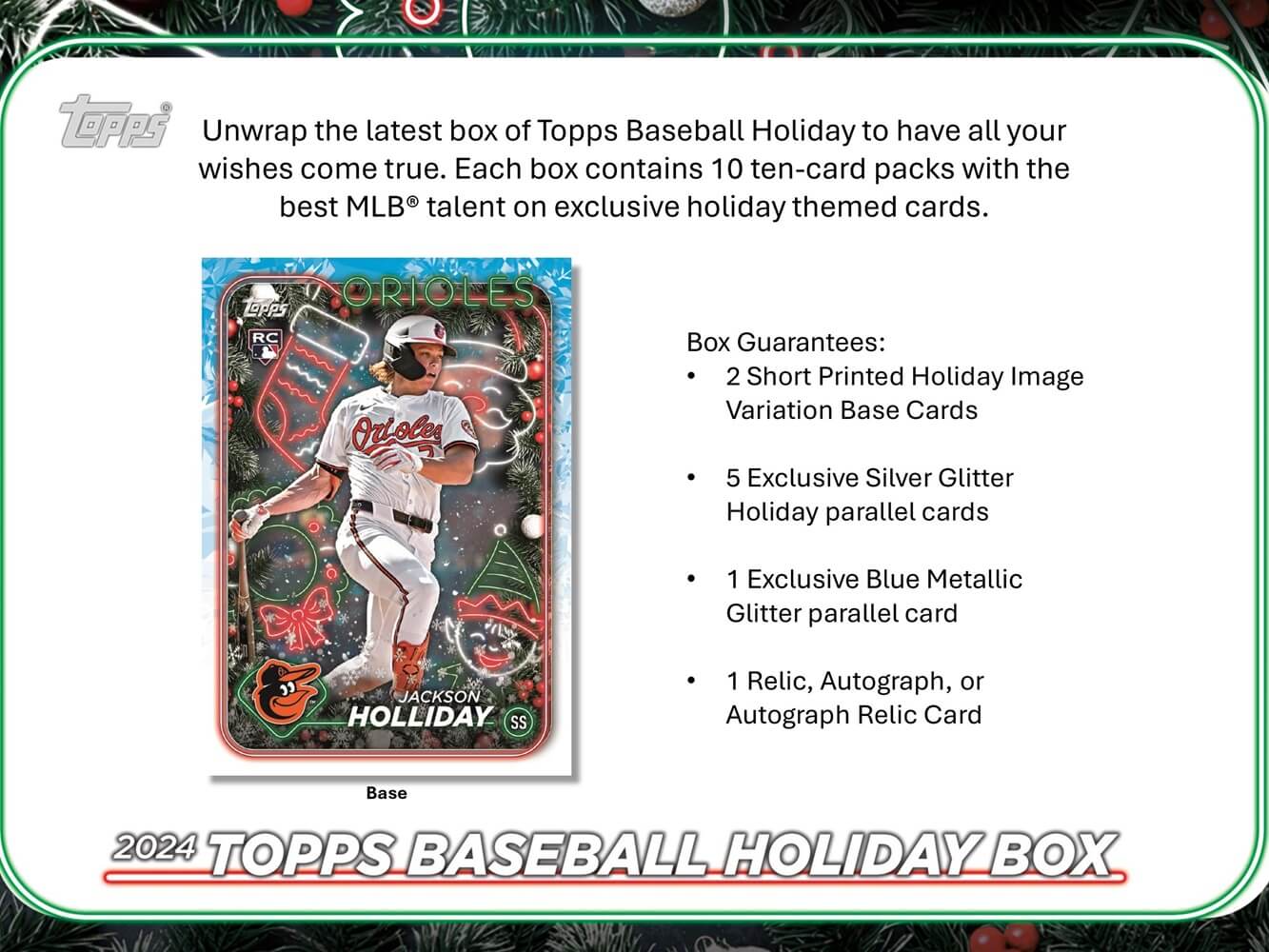 2024 Topps Holiday Baseball Mega Box CloutsnChara