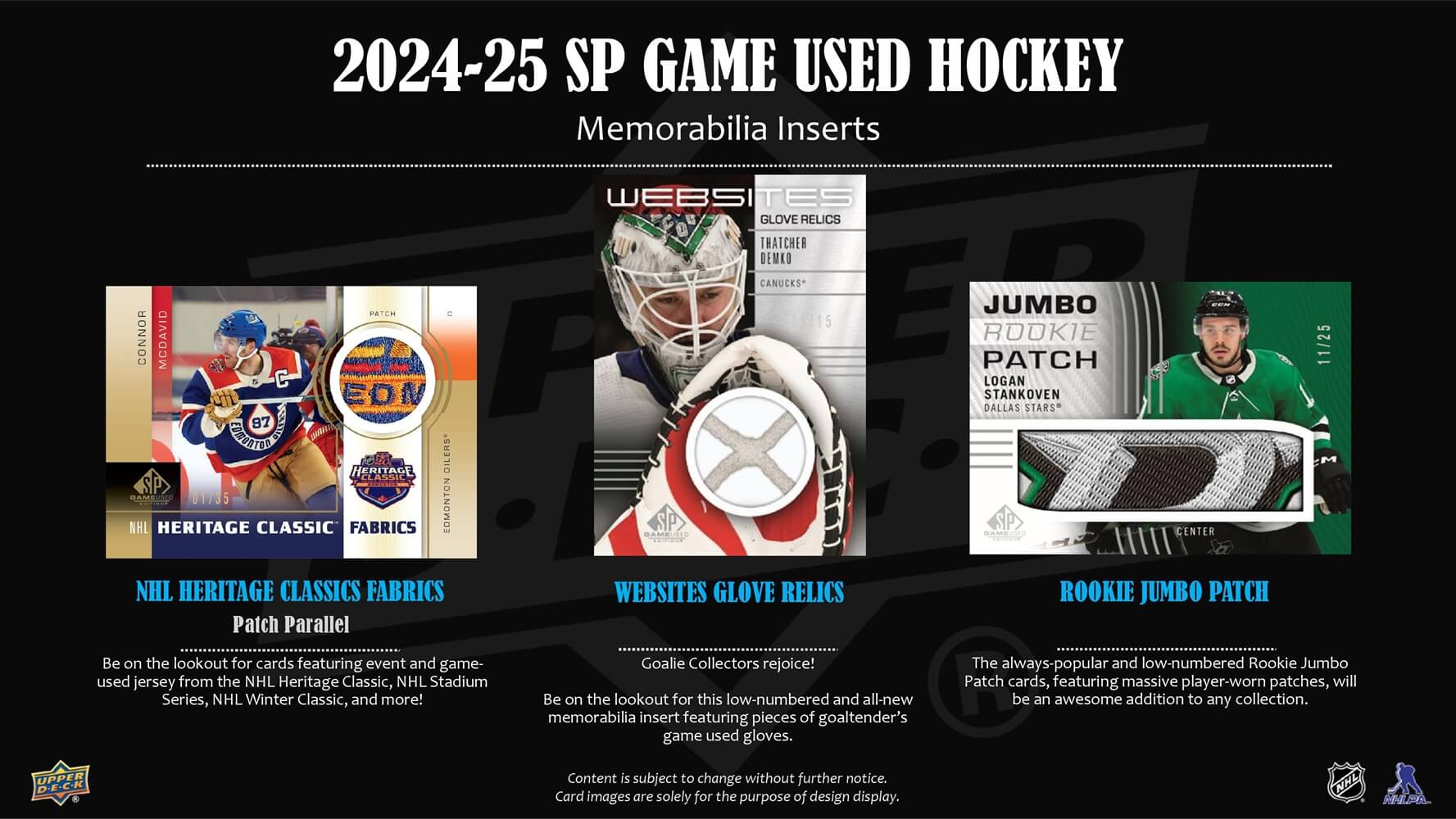 2024-25 Upper Deck SP Game Used Hockey Hobby Case CloutsnChara