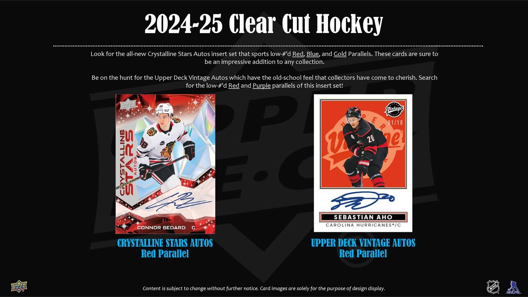 2024-25 Upper Deck Clear Cut Hockey Hobby Case CloutsnChara