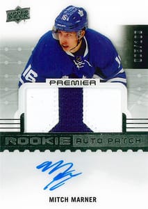 2016-17 Upper Deck Premier Rookie Acetate Patch/Autograph Mitch Marner /199