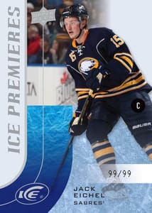 2015-16 Upper Deck Ice Premieres Rookie Jack Eichel /99