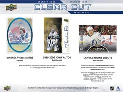 2021-22 & 2022-23 Upper Deck Clear Cut Hockey Hobby Box
