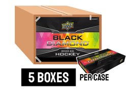 22-23 Upper Deck Black Diamond Hockey Hobby Box Case - 5 boxes per case