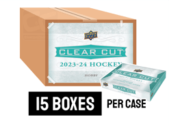 23-24 Upper Deck Clear Cut Hobby Hockey Box Case - 15 boxes per case