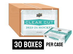 23-24 Upper Deck Clear Cut Hobby Hockey Box Case - 30 boxes per case