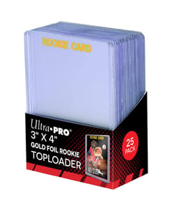 Ultra Pro Gold Foil Rookie Toploader - Pack of 25