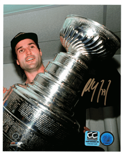 Paul Coffey Autographed 8 x 10 Edmonton Oilers Stanley Cup Photo