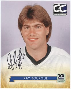 Ray Bourque Autographed 8 x 10 Boston Bruins Photo