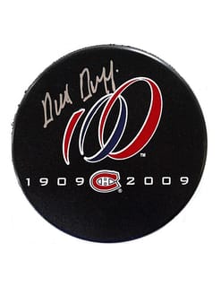 Dick Duff Autographed Puck Montreal Canadiens