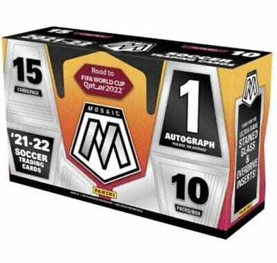 GB#18,268 - *SPECIAL DEAL & LAST ONE* 2021-22 PANINI MOSAIC ROAD TO FIFA SOCCER BOX BREAK! LETTER RANDOM