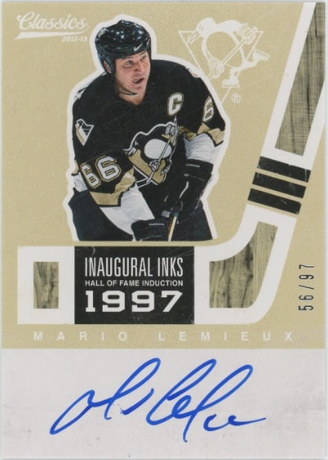 GB#21,290 - *MINI CHANCER* MARIO LEMIEUX CLASSIC SIGNATURES AUTO /97! HUGE AUTO!