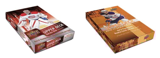 15-16 Upper Deck Series 1 & 16-17 Upper Deck Series 1 Hockey Hobby Boxes