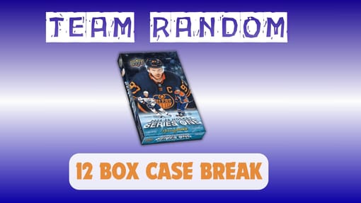 GB#22,813 - 24-25 UPPER DECK SERIES ONE 12 BOX CASE TEAM RANDOM!