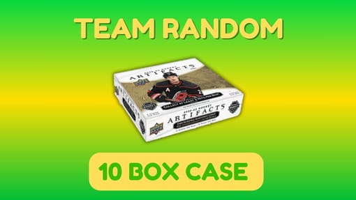GB#22,903 - *INSANE DEAL!* 22-23 UPPER DECK ARTIFACTS 10 BOX CASE TEAM RANDOM!