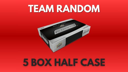 GB#22,922 - *NEW RELEASE!* 23-24 UPPER DECK ENGRAINED 5 BOX HALF CASE TEAM RANDOM!