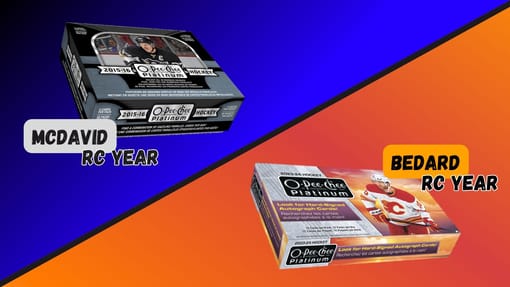 GB#22,912 - 15-16 & 23-24 UD OPC PLATINUM 2 BOX BREAK - MCDAVID & BEDARD YEARS!