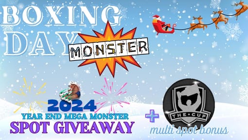 GB#23,074 - *BOXING DAY MONSTER - $4000 SPOT GIVEAWAY!* 17 BOX MIX W/ YEAR END MONSTER SPOT GIVEAWAY + MULTI SPOT BONUS!