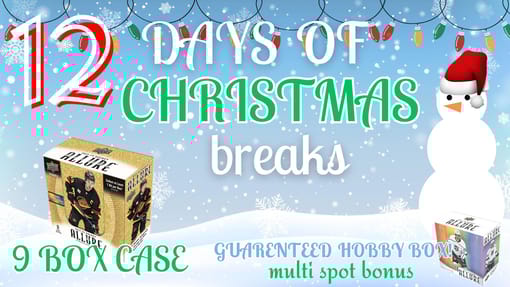 GB#23,018 - *12 DAYS OF CHRISTMAS BREAKS!* 23-24 UD ALLURE 9 BOX CASE BREAK W/ HOBBY BOX MULTI SPOT BONUS!