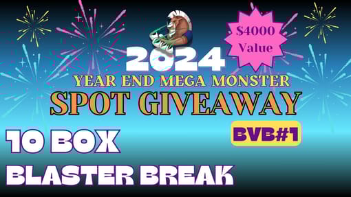 GB#22,994 - *YEAR END MONSTER SPOT GIVEAWAY BLASTER BVB #1!* 10 BOX BLASTER BREAK W/ BEDARD POTENTIAL!