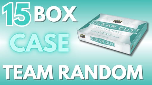 GB#23,250 - 23-24 UD CLEAR CUT 15 BOX INNER CASE TEAM RANDOM!