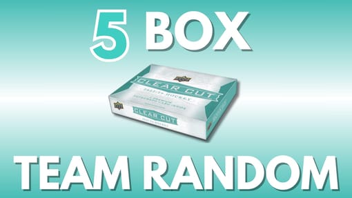 GB#23,265 - 23-24 UD CLEAR CUT 5 BOX TEAM RANDOM!