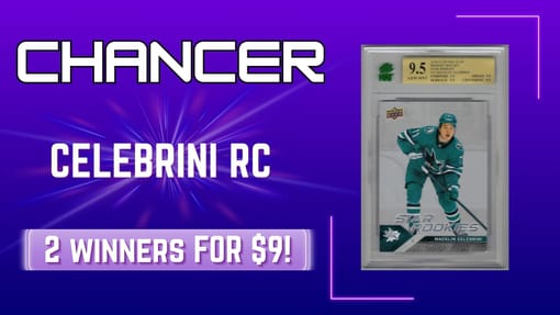 GB#23,548 - CELEBRINI RC CHANCER - GREAT VALUE - FUTURE WATCH GOLD /50!  AMAZING CHANCER!