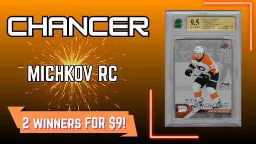 GB#23,563 - MICHKOV GRADED RC CHANCER - BEDARD FUTURE WATCH SPECTRUM RC!  AMAZING CHANCER!
