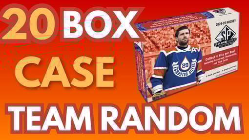 GB#23,692 - *NEW RELEASE!* 24-25 UD SP GAME USED 20 BOX MASTER CASE - TEAM RANDOM #1