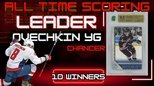 GB#23,626 - HUGE OVECHKIN MNT 9.5 YOUNG GUNS CHANCER! MASSIVE ROOKIE CARD W/ CELEBRINI, HUTSON, MICHKOV RCS