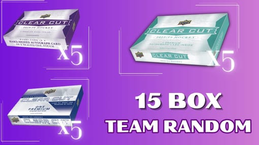 GB#23,815 - *INSANE DEAL!* MULTI YEAR CLEAR CUT 15 BOX BREAK - T-RANDOM