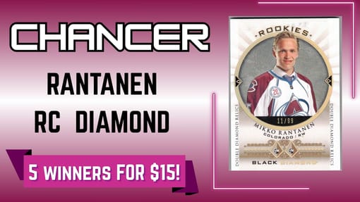 GB#23,796 - *PLAYOFF LEADER HUGE ROOKIE DIAMOND!* 15-16 UD DIAMOND ROOKIE /99 RANTANEN + 4 WINNERS