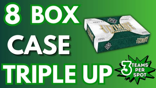 GB#23,857 - LAST ONES - CUP TIN GIVEAWAY AT 5! SHIELD BOUNTY - 23-24 UD ULTIMATE 8 BOX CASE TRIPLE UP! 3 TEAMS PER SPOT!
