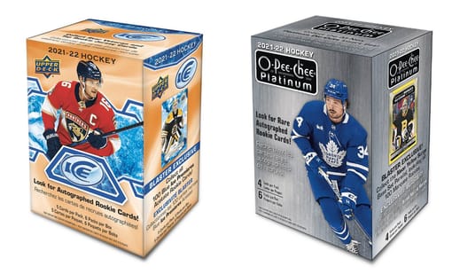 GB#21,084 - *GREAT VALUE BREAK & CUP SPOT GIVEAWAY!* 21-22 UD ICE & OPC PLATINUM 10 BOX BLASTER BREAK - T-RANDOM