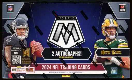 GB#22,987 - FOOTBALL DOUBLE UP HIGH END - 2024 PANINI MOSAIC HOBBY BOX BREAK - T-RANDOM
