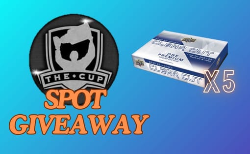 GB#22,581 - *CUP SPOT GIVEAWAY!* 21-22/22-23 UD CLEAR CUT 5 BOX BREAK w/ SPOT GIVEAWAY #30/32!
