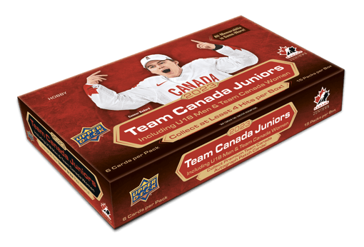 GB#20,653 - *NOV 1ST RELEASE* 2023 UPPER DECK TEAM CANADA JUNIORS 2 BOX BREAK - LETTER RANDOM #1