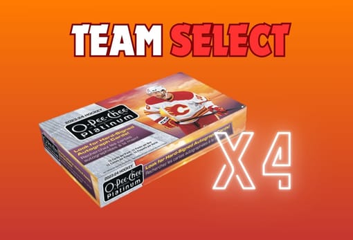 GB#22,689 - 23-24 UPPER DECK OPC PLATINUM 4 BOX BREAK - TEAM SELECT