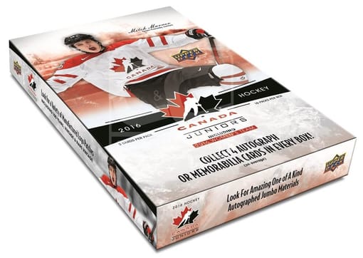 2016-17 Upper Deck Team Canada World Juniors Hockey Hobby Box