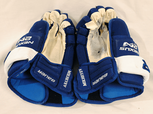 Ilya Mikheyev Game Used RC Gloves Toronto Maple Leafs (With COA)