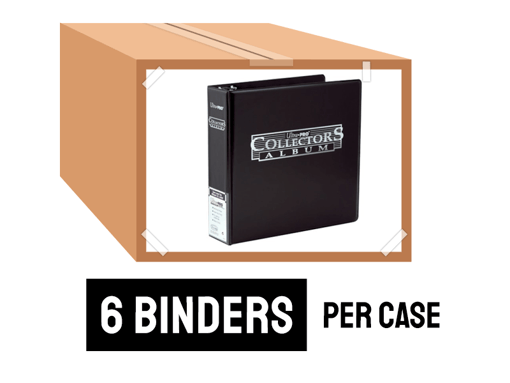 ULTRA PRO 3-RING 3IN. BLACK COLLECTOR BINDER CASE (6 BINDERS)