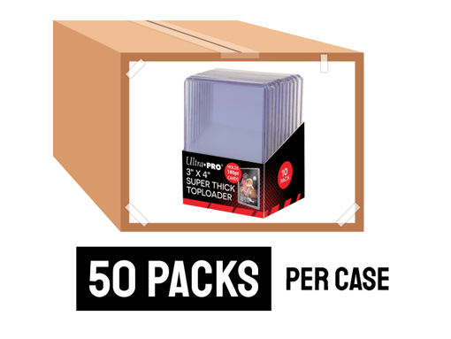 ULTRA PRO 3″X4″ 180PT TOPLOADERS 10 COUNT PACK CASE (50 PACKS)