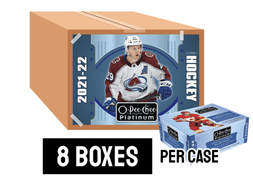21-22 Upper Deck O-Pee-Chee Platinum Hockey Hobby Case - 8 boxes per case
