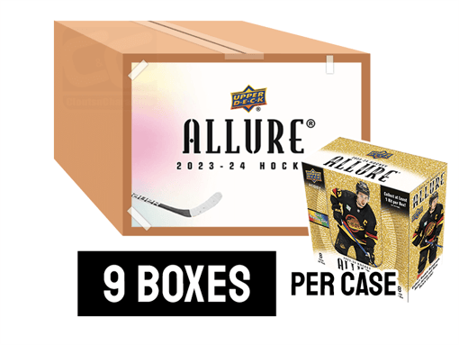 23-24 Upper Deck Allure Hobby Hockey Box Case - 9 boxes per case