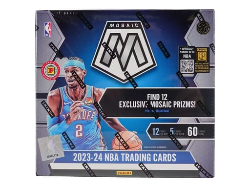 GB #22,829 - W/GIVEAWAY - 23-24 PANINI MOSAIC INTERNATIONAL BASKETBALL HOBBY BOX DOUBLE UP!