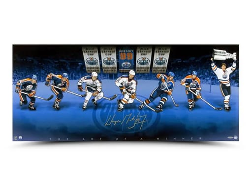 Wayne Gretzky Autographed “The Art of a Winner” 42x18 Photo