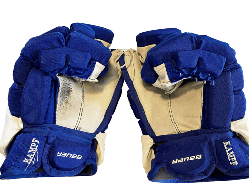 David Kampf Game Used Gloves Toronto Maple Leafs (With COA)