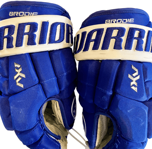 T.J. Brodie Game Used Gloves Toronto Maple Leafs (With COA)