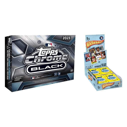 GB#20,893 - 2023 TOPPS CHROME BLACK & 2023 TOPPS ARCHIVES BASEBALL 2 BOX BREAK - T-RANDOM!